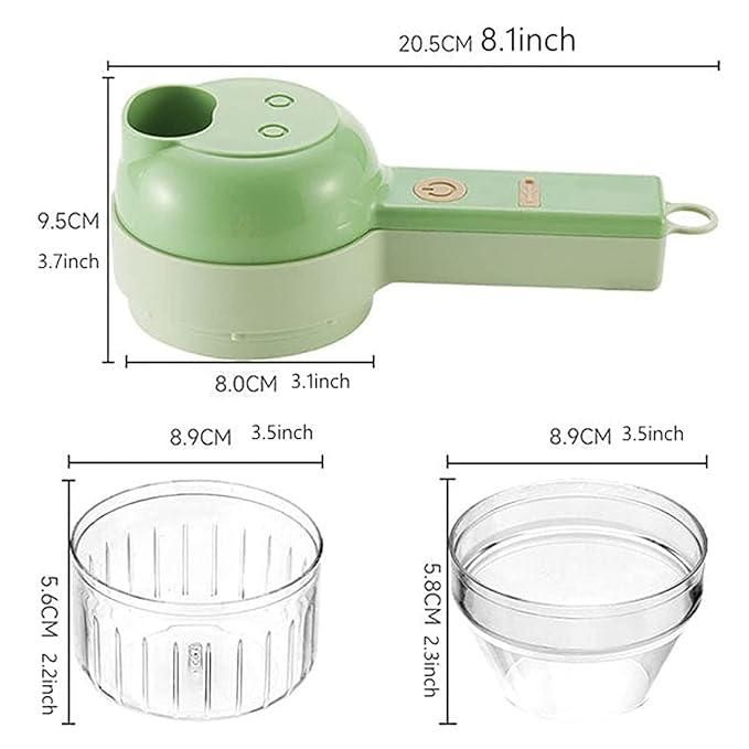 STARLANCE's 4 in 1 Portable Electric Vegetable Cutter Set