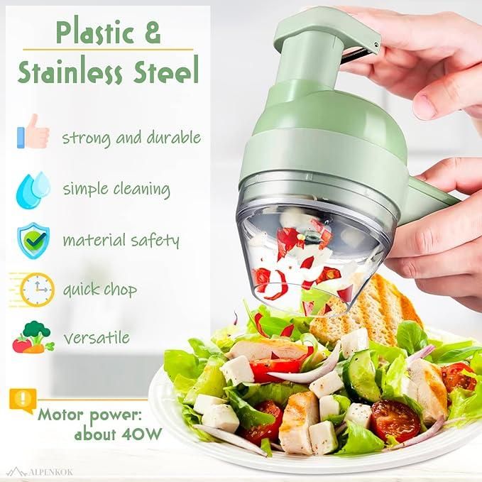 STARLANCE's 4 in 1 Portable Electric Vegetable Cutter Set