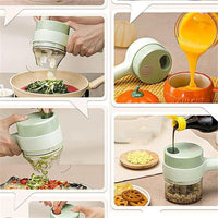STARLANCE's 4 in 1 Portable Electric Vegetable Cutter Set