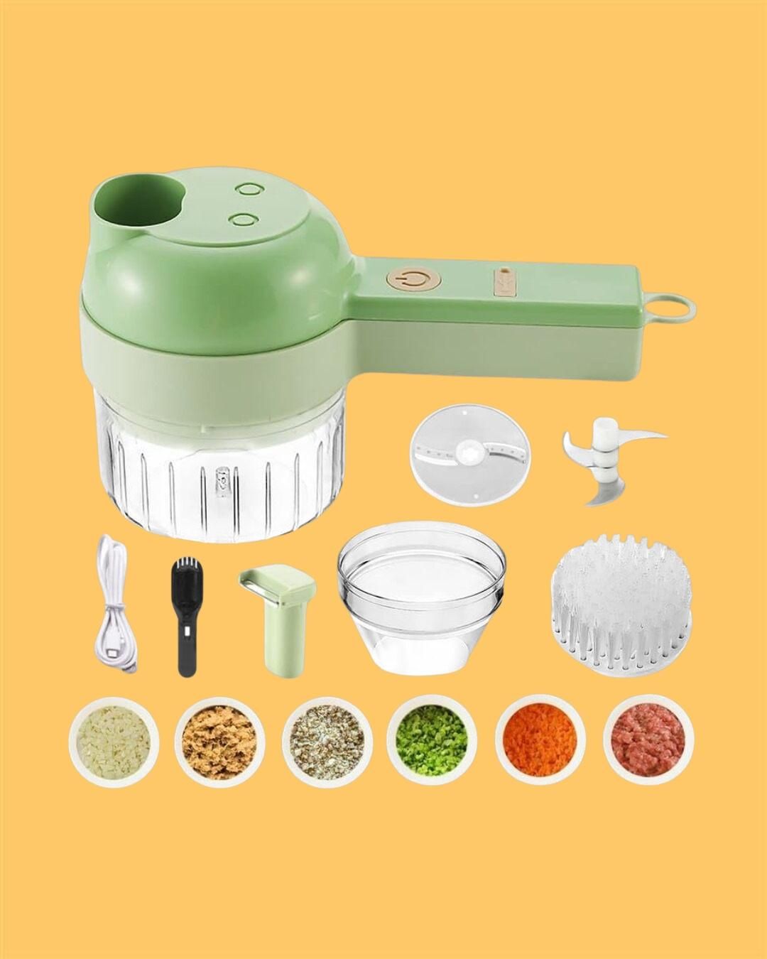 STARLANCE's 4 in 1 Portable Electric Vegetable Cutter Set