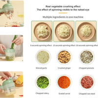 STARLANCE's 4 in 1 Portable Electric Vegetable Cutter Set